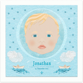 illustration babyportrait junge