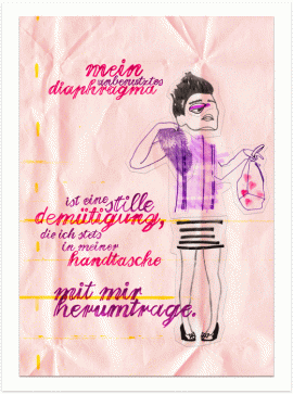freelance illustration "stille demütigung"