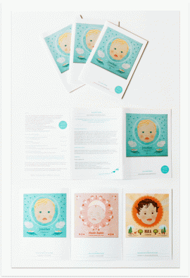 Folder, Broschüre für "Augensterne – Bezaubernde Kinderportraits"