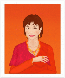 portrait illustration "isabel allende"