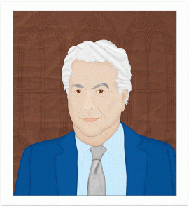 portrait illustration "ken follett"