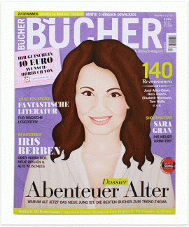 cover illustration "iris berben" / bücher magazin