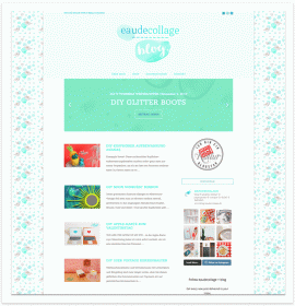 Grafikdesign & Webdesign für den DIY-Blog eaudecollage > blog